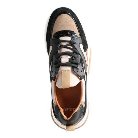 schuhe beige schwarz|beige sneaker.